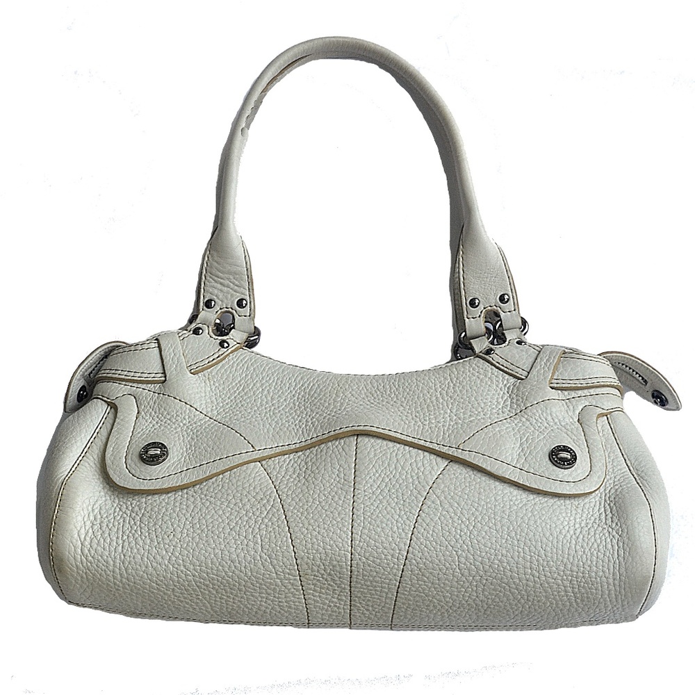 COLE HAAN LEATHER OFF WHITE CREAM SHOULDER BAG
